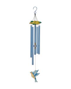 Floral Bird Chime 32" - Bluebird