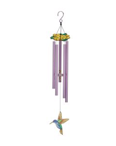 Floral Bird Chime 32" - Purple Coronet