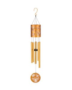 Garden Solar Chime 35" - Bee