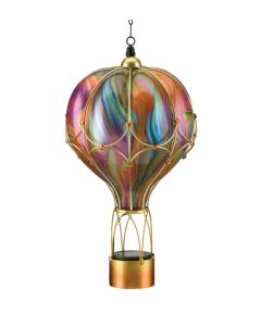 Swirl Balloon Solar Lantern LG - Orange 
