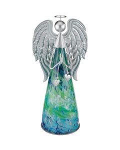 Murano Angel LED Decor 13" - Blue