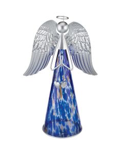 Murano Angel LED Decor 13" - Indigo