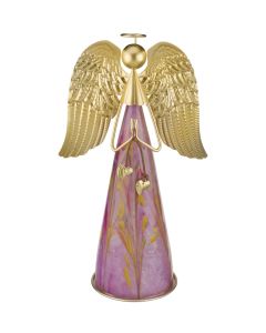 Murano Angel LED Decor 13" - Purple
