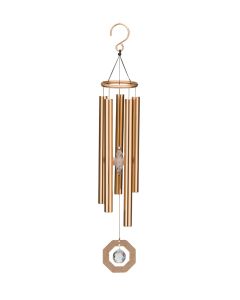 Zen Crystal Chime 22" - Gold