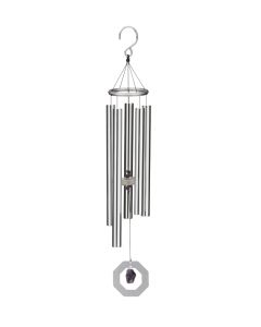 Zen Crystal Chime 22" - Silver