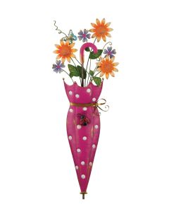 Umbrella Flower Stake - Pink