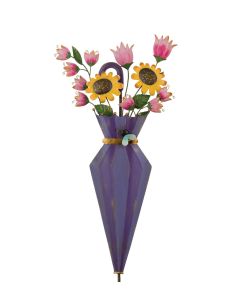 Umbrella Flower Stake - Purple
