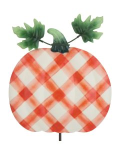 Pumpkin Plant Pick - White