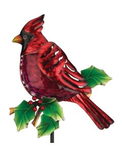 Cardinal Solar Stake