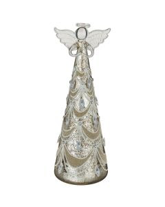 LED Frost Scallop Angel Decor