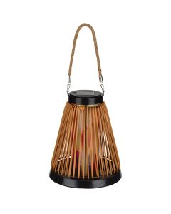 Wicker Solar Lantern - Cone