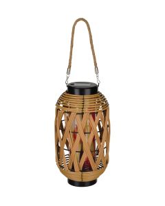 Wicker Solar Lantern - Tubular