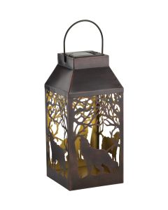 Shadow Square Solar Lantern - Wolf