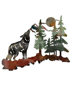 Metallic Lodge Wall Decor - Wolf