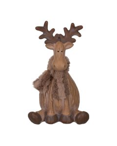 Woodland Moose Sitting Decor - SM