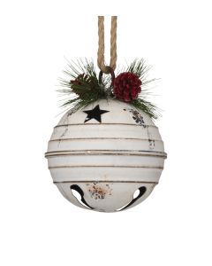 Antique White Bell - Round