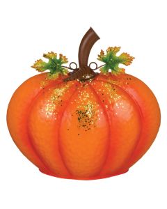 Gilded Pumpkin Decor - Orange