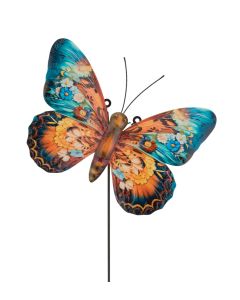 Butterfly Stake/Wall Decor MED - Blue