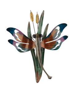 Metallic Blue Dragonfly Wall Decor