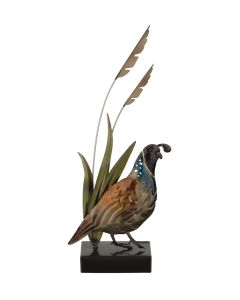 Metallic Quail Decor 