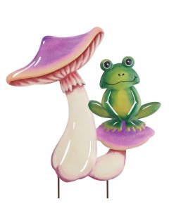 Mushroom Stake - Frog