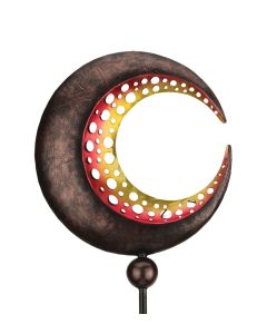 Filigree Solar Stake - Half Moon