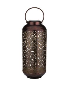 Cylinder Shadow Solar Lantern - Bronze
