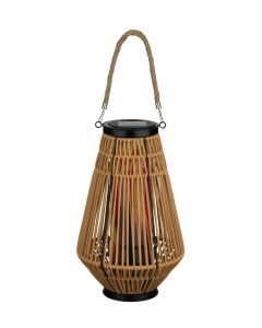 Wicker Solar Lantern - Hexagon