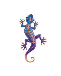 Stripe Gecko Wall Decor 18" - Copper