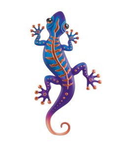Stripe Gecko Wall Decor 24" - Copper