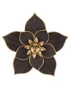Woodland Flower Wall Decor - Black