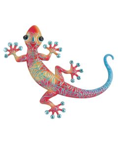 Swirl Gecko Wall Decor 11" - Red