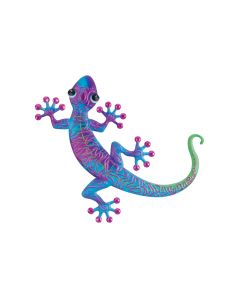 Swirl Gecko Wall Decor 16" - Purple