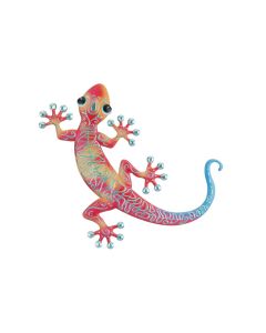 Swirl Gecko Wall Decor 16" - Red