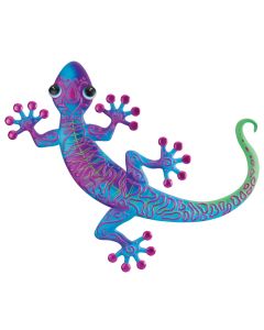 Swirl Gecko Wall Decor 20" - Purple