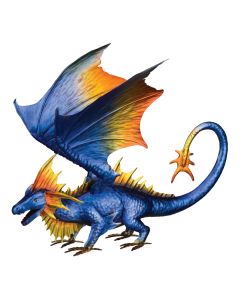 Dragon Decor 12" - Blue