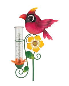 Rain Gauge Stake - Cardinal