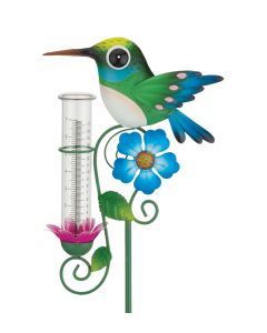Rain Gauge Stake - Hummingbird