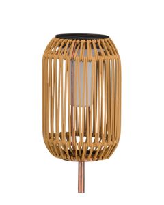 Wicker Solar Stake - Cylinder