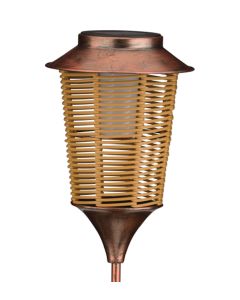 Wicker Solar Stake - Lantern