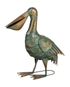 Green Bronze Pelican Decor