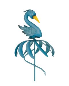 Bird Spinner Stake - Heron