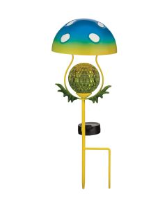 Mushroom Solar Stake - Blue