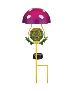 Mushroom Solar Stake - Purple 