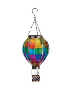 Hot Air Balloon Solar Lantern SM - Patchwork