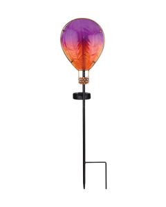 Hot Air Balloon Solar Stake - Purple