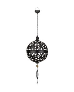 Moroccan Solar Lantern LG - Black