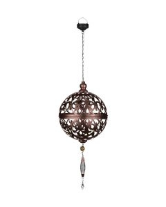 Moroccan Solar Lantern LG - Bronze