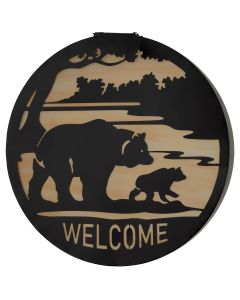 Woodland Glow Solar Wall Decor - Bear