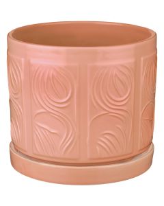 Mod Pot 6.5" - Terracota Leaf